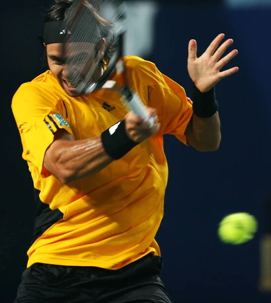 Tenista Chileno Fernando González Juega Durante Primera Ronda Del Torneo — Foto de Stock