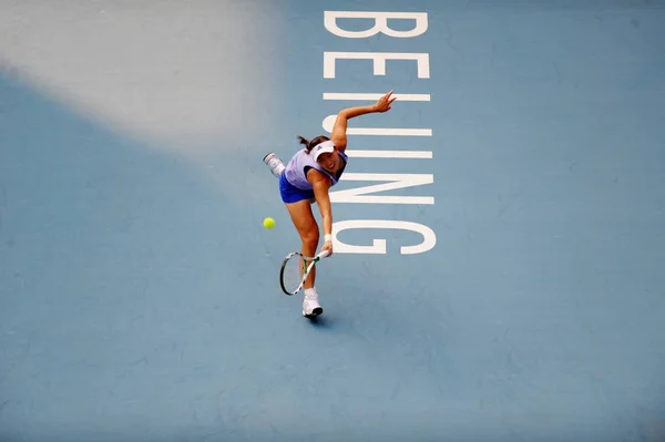 Chinas Peng Shuai Tävlar Mot Nadia Petrova Ryssland Kvartsfinalen Womens — Stockfoto