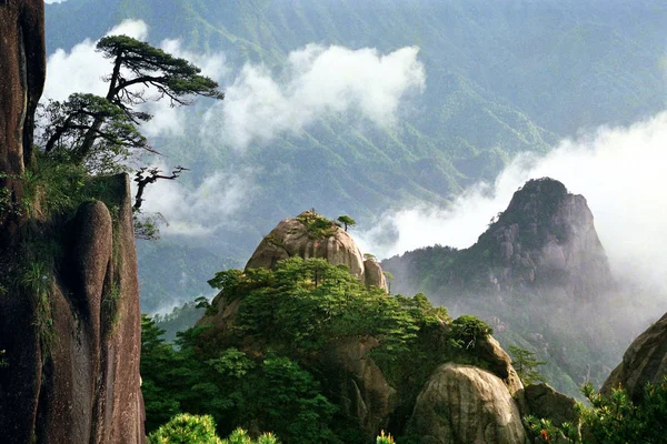 Vista Montaña Sanqing Este Provincia Chinas Jiangxi — Foto de Stock