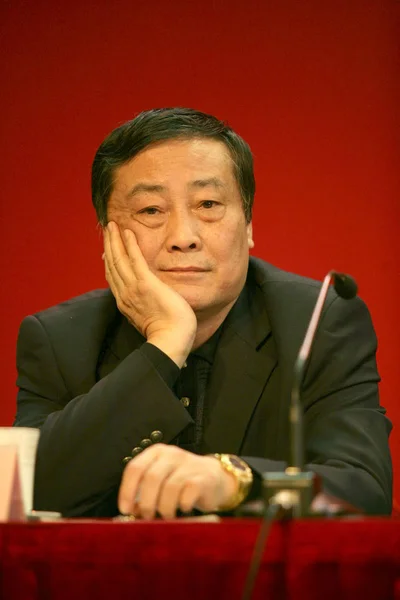 Недатированном Фото Цзун Цинхоу Председатель Вахаха Групп Встрече Пекине — стоковое фото