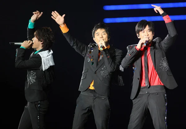 Století Japonské Popové Skupiny Provést Během Jejich Koncertu Taipei Tchaj — Stock fotografie