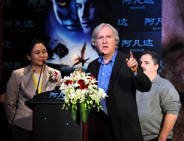 Hollywood Yönetmeni James Cameron Film Avatar Pekin Çin Aralık 2009 — Stok fotoğraf