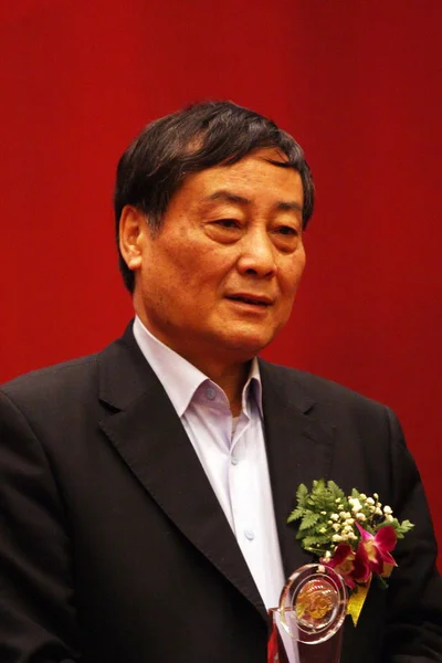 Zong Qinghou Chairman Wahaha Group Seen Award Ceremony 100 Most — ストック写真