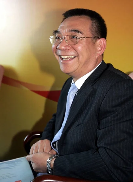 Justin Lin Vice Och Chefsekonom Världsbanken Ses Intervju Nobel Pristagare — Stockfoto
