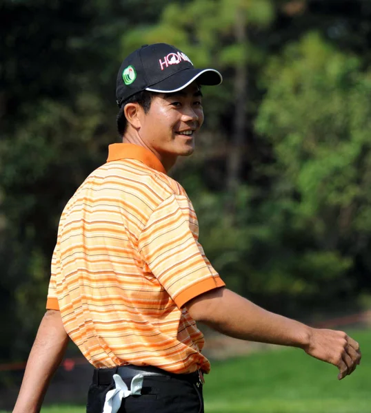 Liang Wenchong China Durante Primera Ronda Del Torneo Golf Hsbc — Foto de Stock