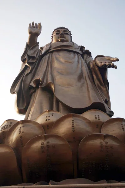 Buda Gigante Lingshan Visto Ponto Cênico Lingshan Montanha Lingshan Monte — Fotografia de Stock