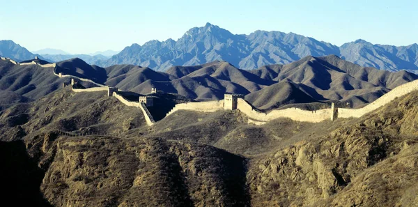 Landschap Van Het Jinshanling Gedeelte Van Grote Muur Peking — Stockfoto