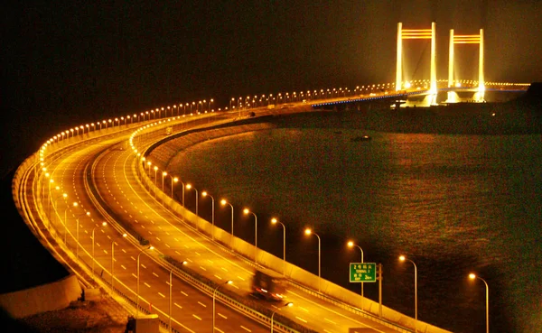 Blick Auf Die Kezhushan Brücke Ein Teil Der Donghai Brücke — Stockfoto