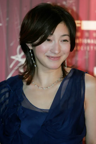 日本明星梁子宏将于 2日抵达香港香港国际电影节上 参加她的最新电影首映式 — 图库照片