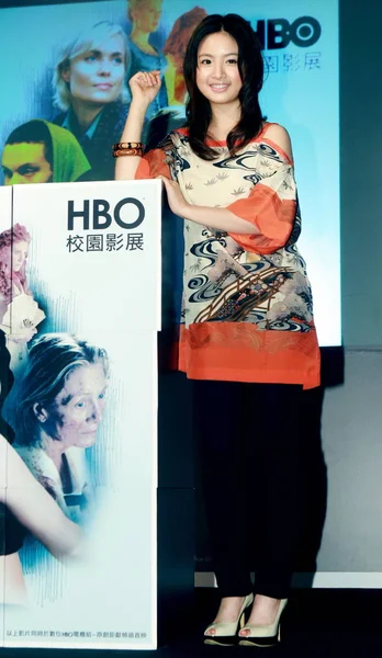 台湾女星林瑞尔 林在台湾 Hbo 的促销活动中摆姿势 2008年9月20日 — 图库照片