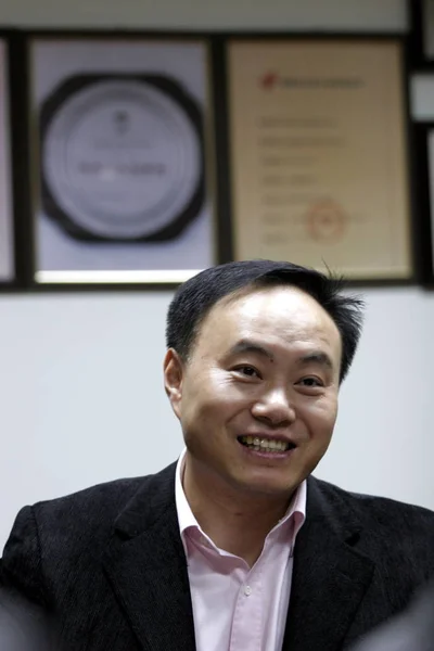File Shi Zhengrong Presidente Ceo Suntech Power Holdings Ltd Durante — Fotografia de Stock