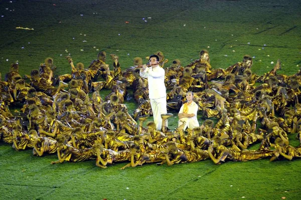 Dancers Entertainers Perform Closing Ceremony Beijing 2008 Paralympic Games National — Stock Photo, Image