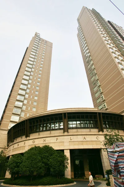 Vista Dell Appartamento Lanson Place Jinlin Tiandi Residences Vicino Xintiandi — Foto Stock