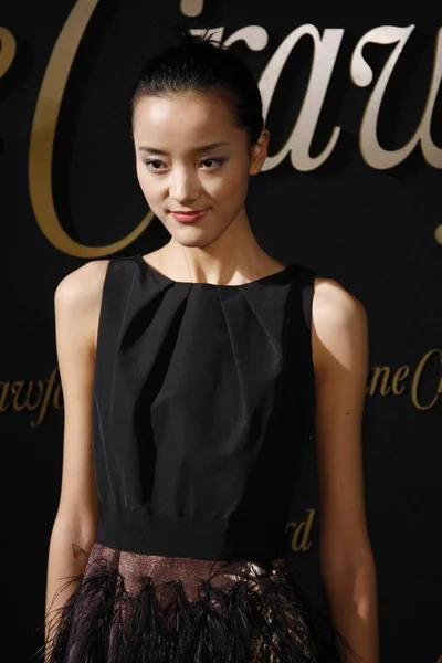Čínský Model Pei Bei Představuje Při Vernisáži Lane Crawford Nákupního — Stock fotografie