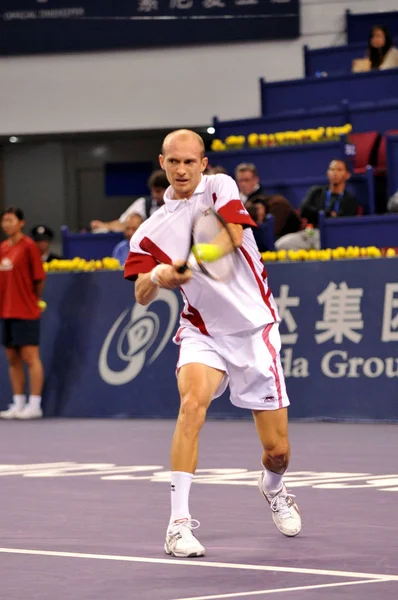 Nikolay Davydenko Aus Russland Tritt November 2007 Shanghai Gegen Den — Stockfoto