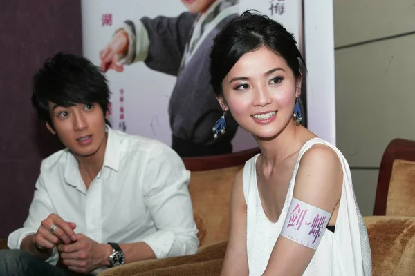 Brunei Acteur Chun Hong Kong Actrice Charlene Choi Tijdens Een — Stockfoto