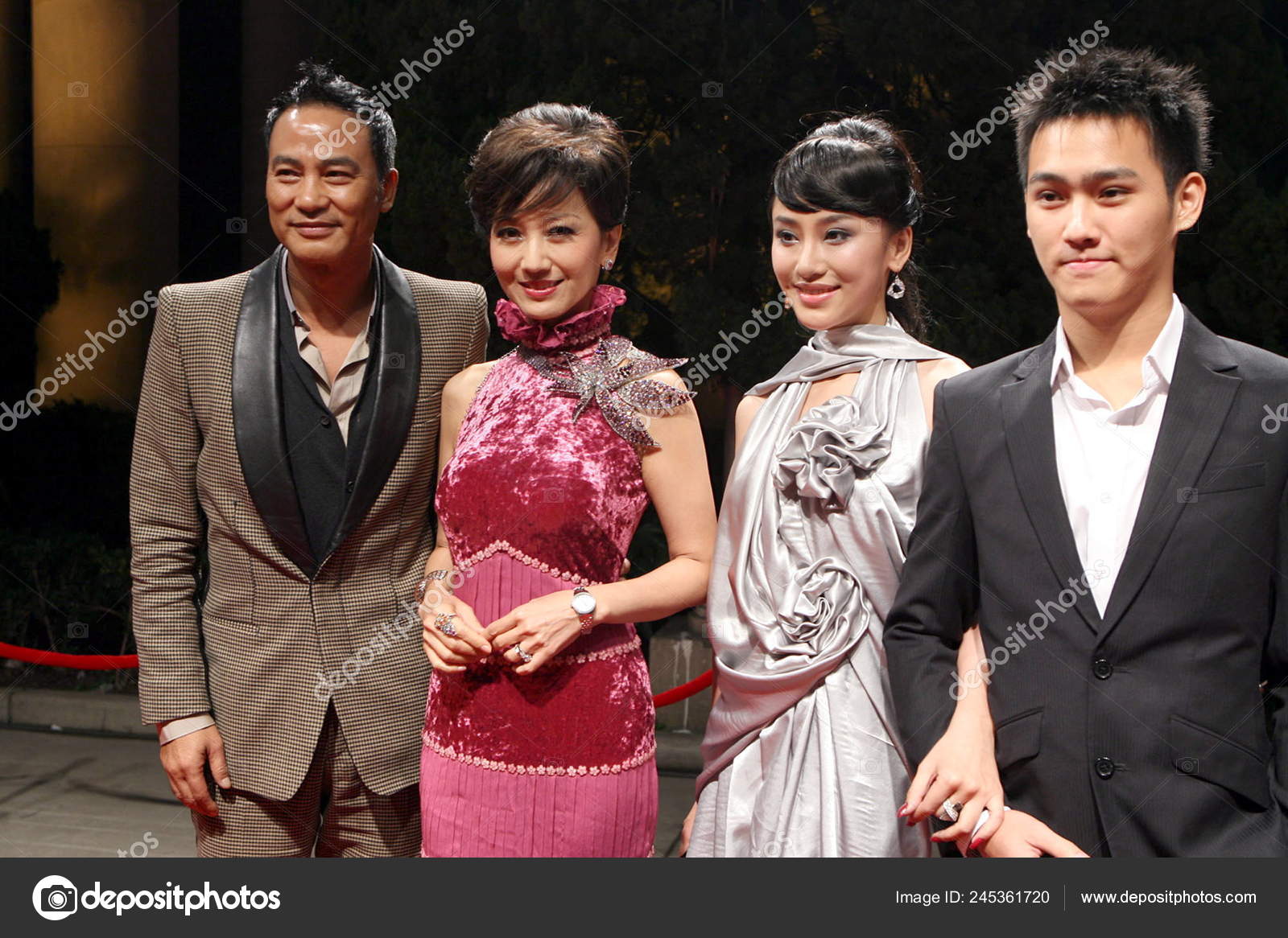 Left Hong Kong Actor Simon Yam Hong Kong Actress Angie Stock Editorial Photo C Chinaimages 245361720