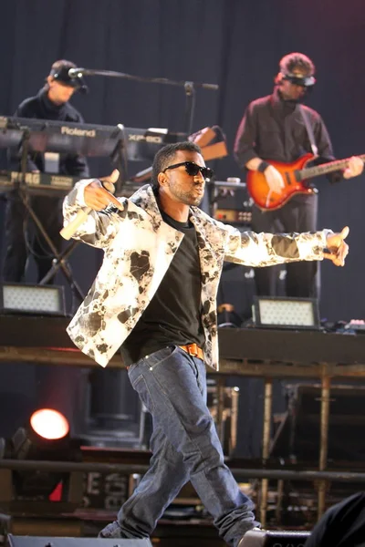 Singer Kanye West Performs His Vocal Concert Shanghai Grand Stage — Stock Photo, Image