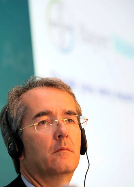 Patrick Thomas Başkan Ceo Bayer Materialscience Ekim 2008 Cuma Bayer — Stok fotoğraf