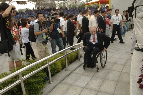 Philip Craven Presidente Del Comité Paralímpico Internacional Cip Llega Para — Foto de Stock