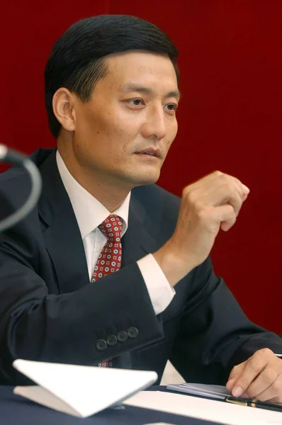 Xiao Yaqing Prezes Aluminum Corporation China Znanej Jako Chinalco Spółki — Zdjęcie stockowe
