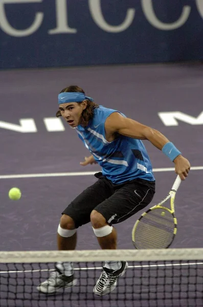 Rafael Nadal España Compite Contra Richard Gasquet Francia Durante Partido — Foto de Stock