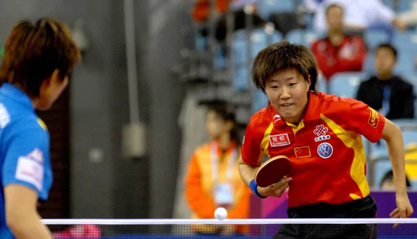 Guo Yan Chin Palys Strzelać Roku Kończącym Ittf Protour Finale — Zdjęcie stockowe
