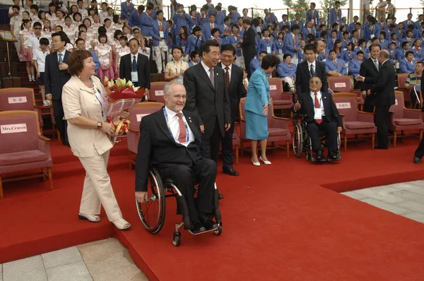 Philip Craven Segundo Izquierda Presidente Del Comité Paralímpico Internacional Cip — Foto de Stock