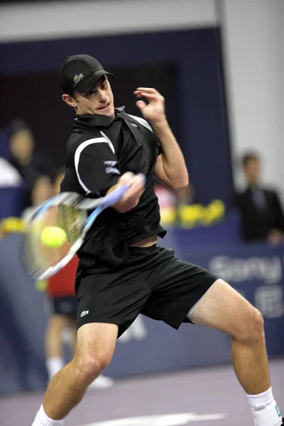 Andy Roddick Los Estados Unidos Compite Contra Fernando González Chile — Foto de Stock