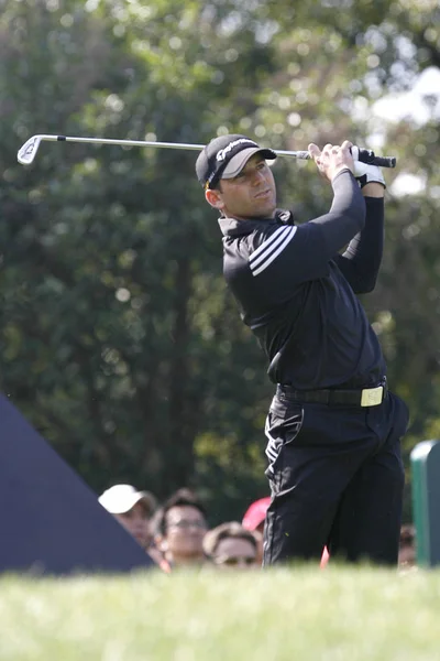 Sergio García España Lanza Durante Último Día Del Torneo Golf — Foto de Stock