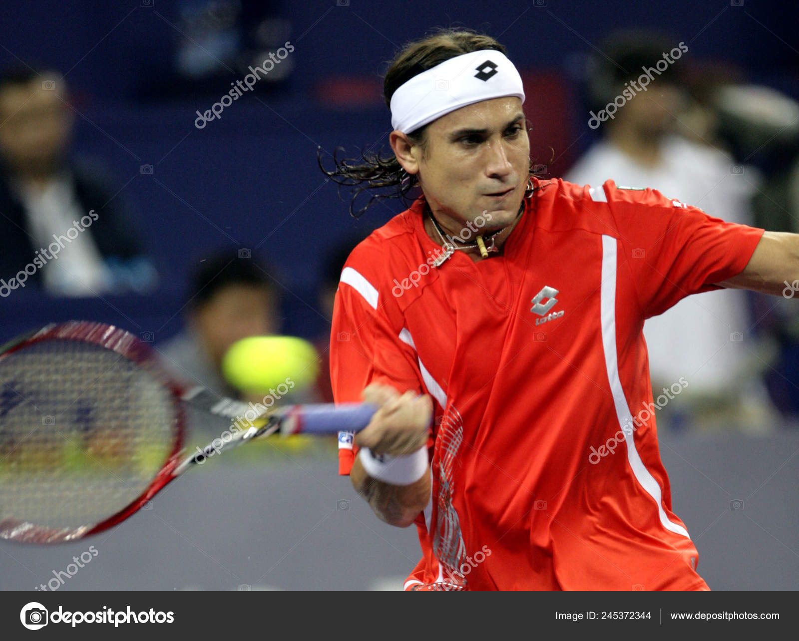 David Ferrer Spain Competes Richard Gasquet France Match Tennis Masters Stock Editorial Photo C Chinaimages 245372344