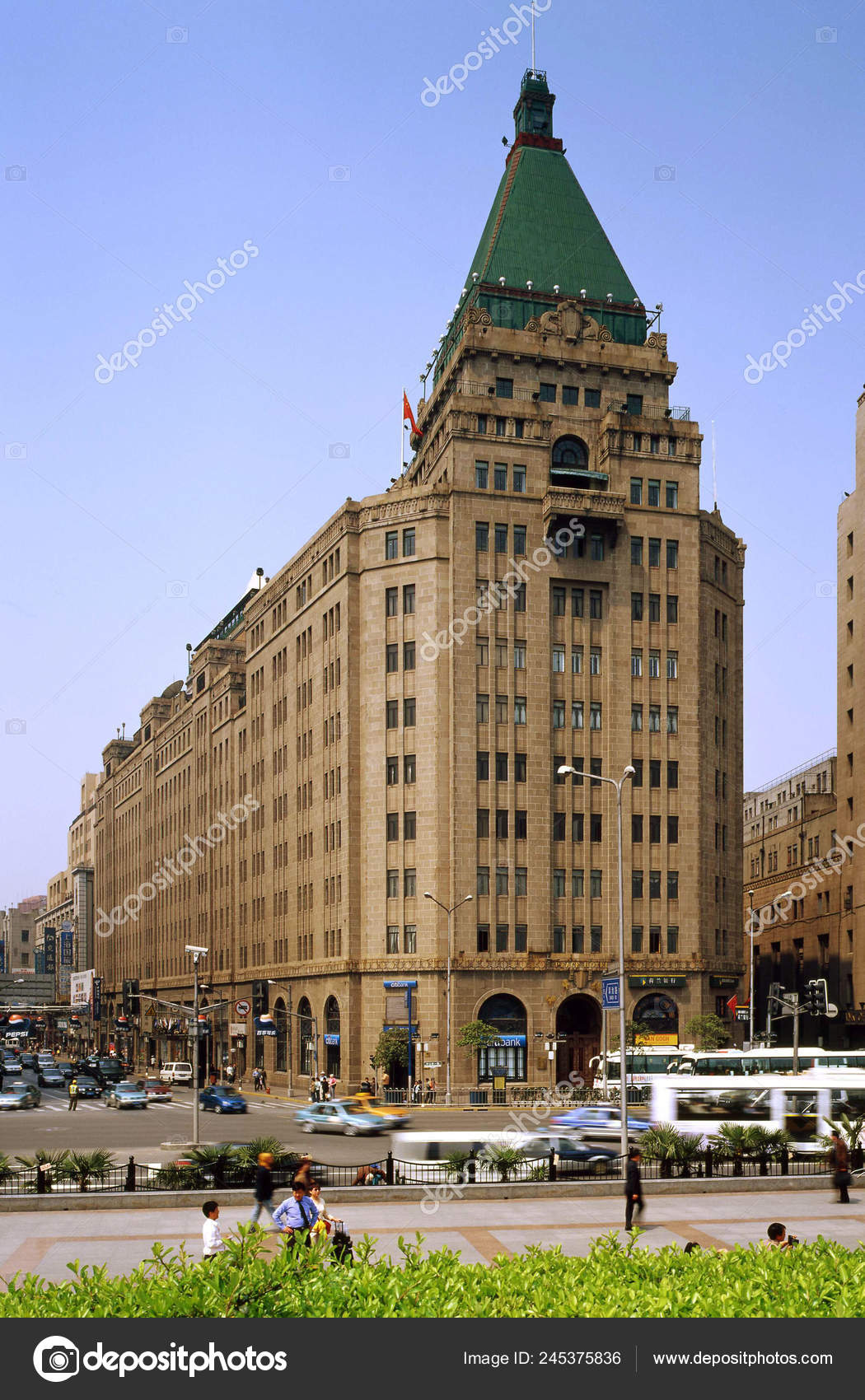 View North Building Peace Hotel Former Cathay Hotel Sassoon House