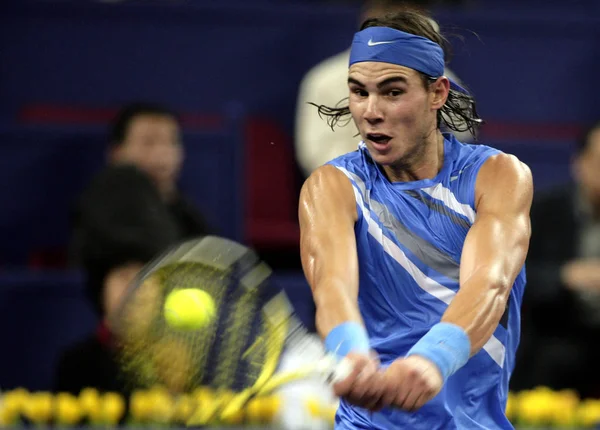 Spanya Rafael Nadal Karşı David Ferrer Spanya Tenis Masters Kupası — Stok fotoğraf