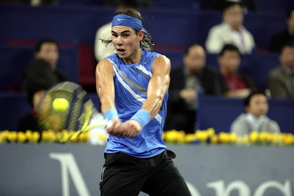 Rafael Nadal Espanha Compete Contra David Ferrer Espanha Durante Uma — Fotografia de Stock