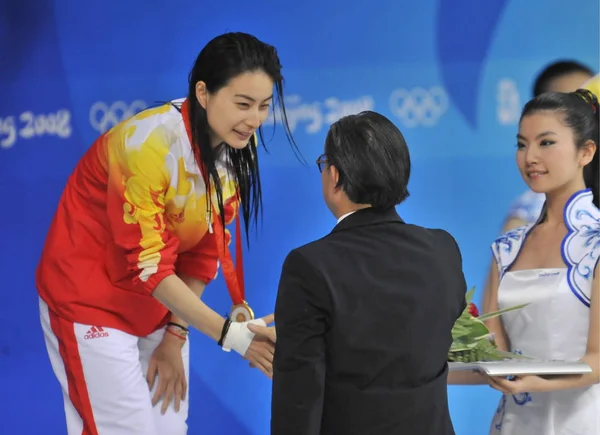 Timothy Fok Tsun Ting Mitte Präsident Des Olympischen Komitees Von — Stockfoto