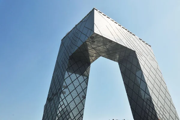 View New Cctv Tower New Headquarters China Central Television Beijing — Stock Photo, Image