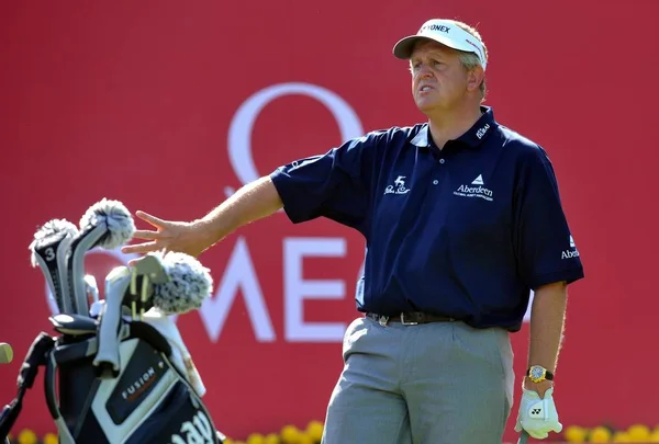 Scotlands Colin Montgomerie Durante Primer Día 54ª Copa Mundial Golf — Foto de Stock