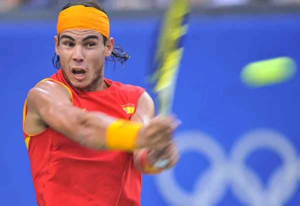 Rafael Nadal Spanien Konkurrerar Mot Fernando Gonzalez Chile Finalen Den — Stockfoto
