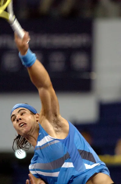 Rafael Nadal Espanha Compete Contra Richard Gasquet França Durante Uma — Fotografia de Stock