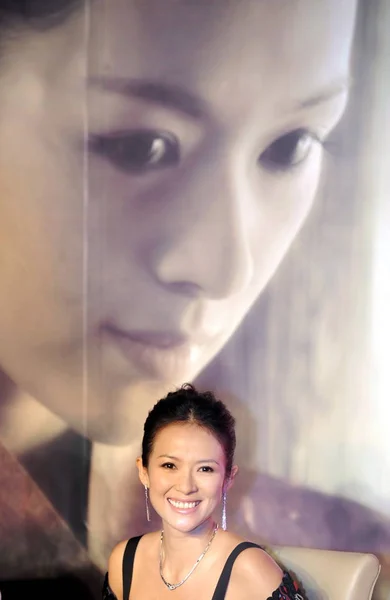 Čínská Herečka Zhang Ziyi Během Tiskové Konference Podporu Hudební Video — Stock fotografie