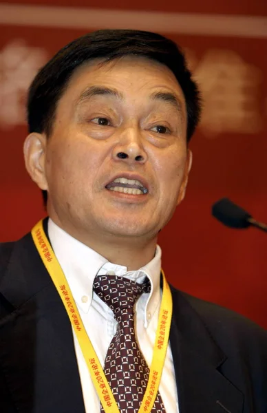 File Liou Yongxing Předseda Skupiny Východní Naděje Hovoří Během Oslavy — Stock fotografie
