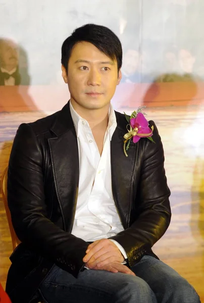 Hong Kong Zanger Leon Lai Vormt Tijdens Lancering Ceremonie Voor — Stockfoto