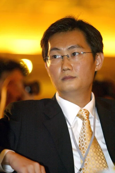 File Pony Huateng Presidente Ceo Tencent Durante Foro Entretenimiento Digital —  Fotos de Stock