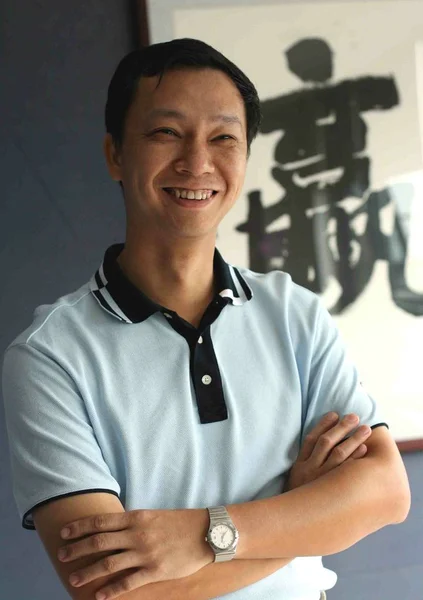 Zhaoxi Taobao Başkanı Pekin Bir Röportaj Sırasında Temmuz 2007 — Stok fotoğraf