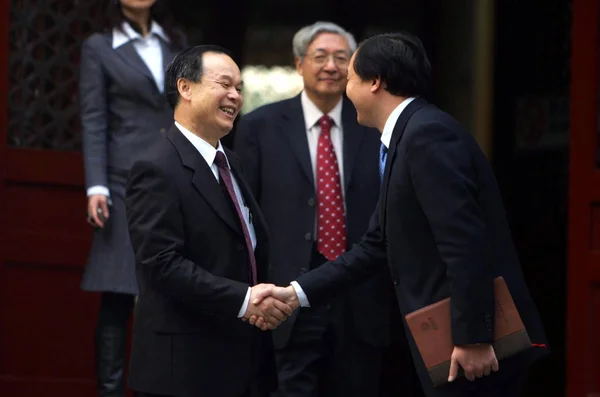 Químico Chino Zhou Qifeng Izquierda Recién Nombrado Presidente Universidad Pekín —  Fotos de Stock