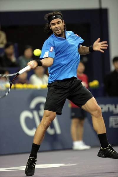 Fernando Gonzalez Chiles Tävlar Mot Roger Federer Schweiz Match Tennis — Stockfoto