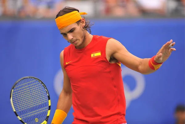 Rafael Nadal Karşı Fernando Gonzalez Şili Nin Finalinde Mens Tenis — Stok fotoğraf