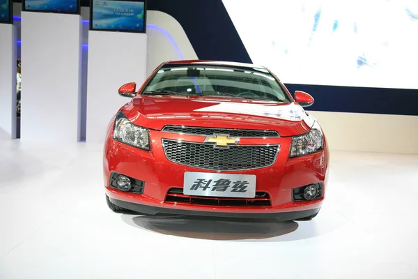 Θέα Στην Οθόνη Της Διεθνούς Έκθεσης Αυτοκινήτων Της Κίνας Guangzhou — Φωτογραφία Αρχείου
