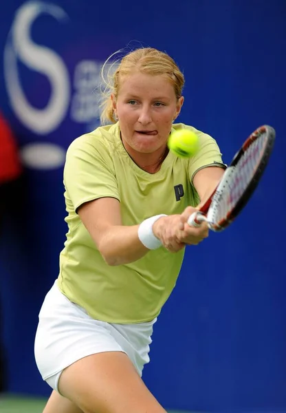 Russias Alla Kudryavtseva Competes Chinas Peng Shuai Womens Singles Tennis — Stock Photo, Image