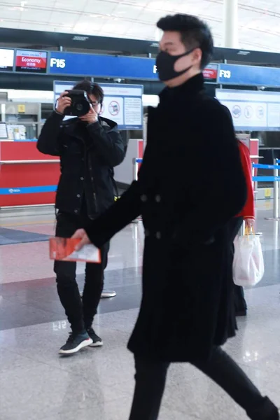 Fan Tao Padre Actriz China Fan Bingbing Representa Aeropuerto Internacional — Foto de Stock